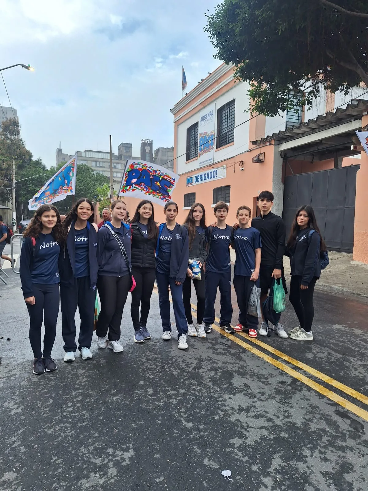 Estudantes do 9º ano no 13º Conta Comigo